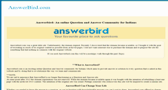 Desktop Screenshot of answerbird.com
