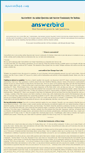 Mobile Screenshot of answerbird.com
